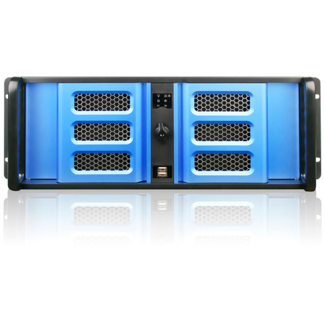 iStarUSA 4U Compact Stylish Rackmount Chassis with 8" Touch Screen LCD