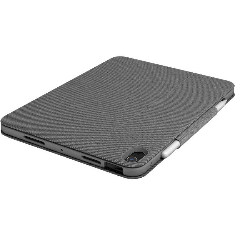 Logitech Folio Touch Keyboard/Cover Case (Folio) Apple, Logitech iPad Air (4th Generation) Tablet - Oxford Gray