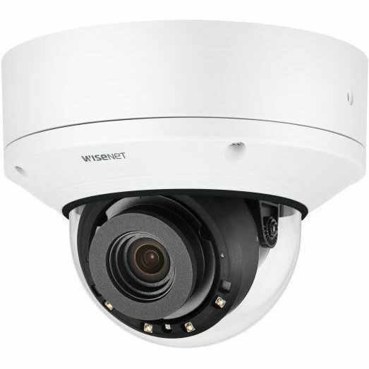 Hanwha Techwin PND-A9081RV 8 Megapixel Indoor 4K Network Camera - Color - Dome - White - TAA Compliant