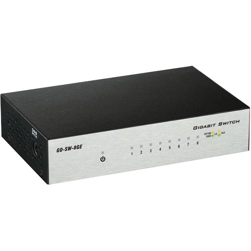 D-Link GO-SW-8GE 8-Port Gigabit Unmanaged Metal Desktop Switch