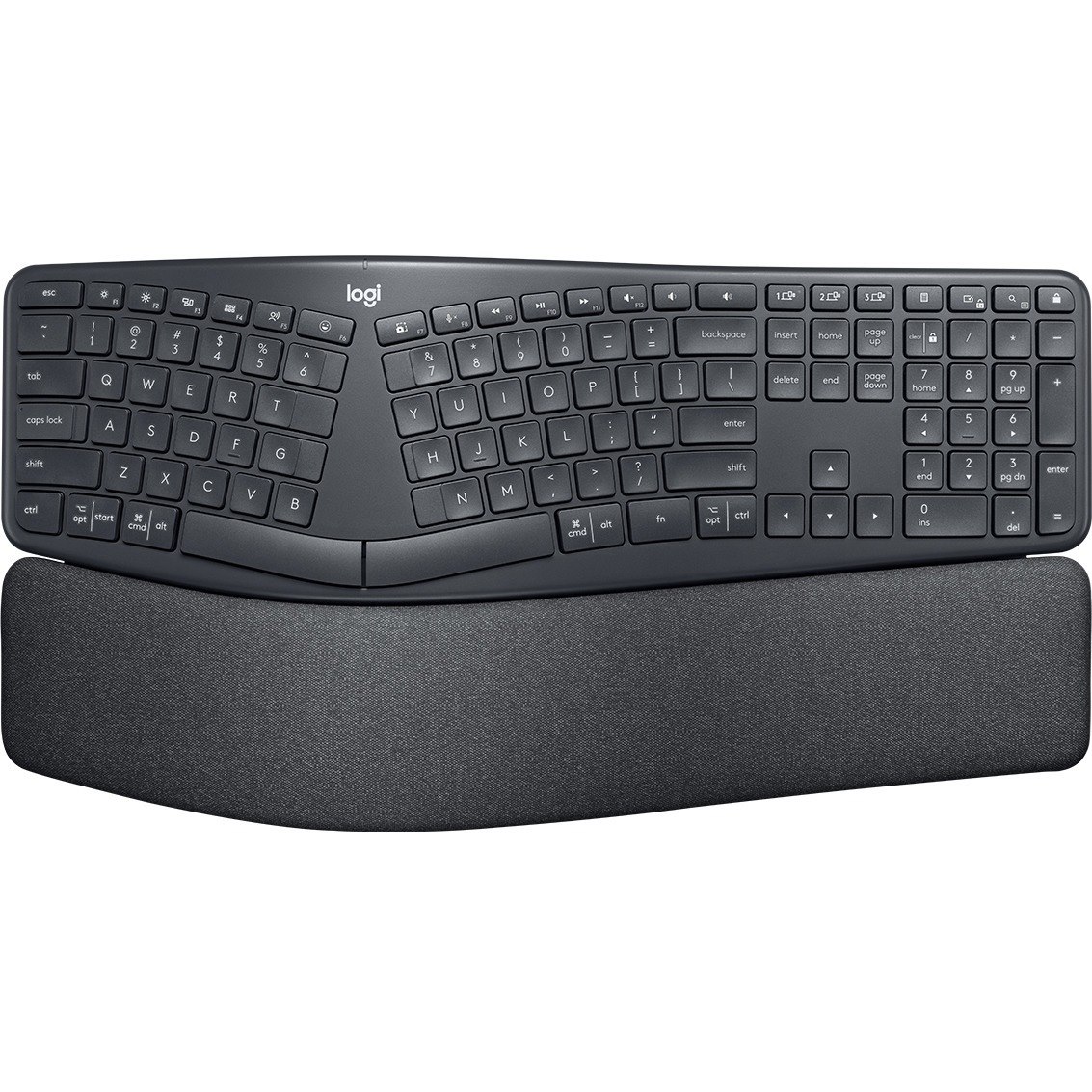 Logitech Ergo K860 Split Wireless Keyboard for Business - Ergonomic Design, Secured Logi Bolt Technology, Graphite