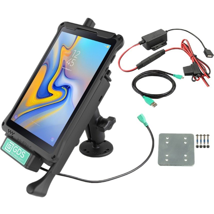 RAM Mounts Locking Vehicle Dock for Samsung Tab A 8.0 (2018) Dash Mount Bundle