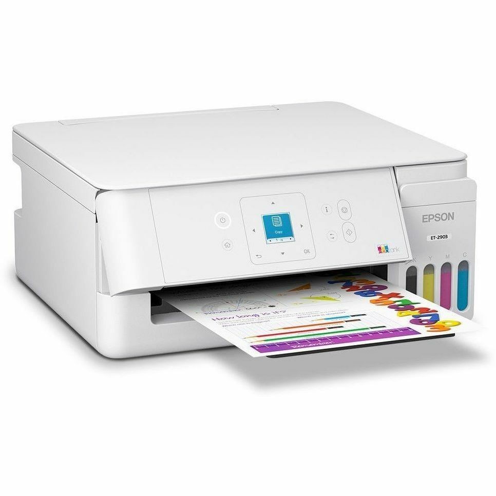 Epson ET-2903 Wired & Wireless EcoTank Inkjet Multifunction Printer - Color