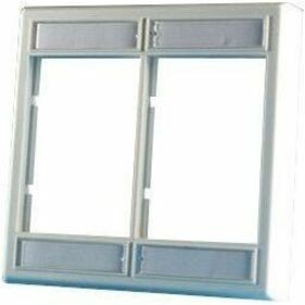 Ortronics Series II Faceplate (Dual Gang), .75" Deep, Fog White