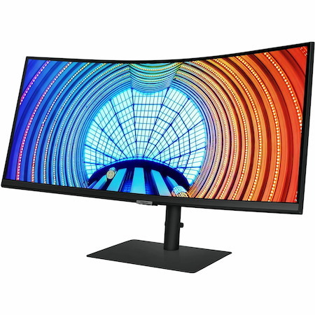 Samsung ViewFinity S34A654UBN 34" Class UW-QHD Curved Screen LCD Monitor - 21:9 - Black