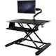 StarTech.com Sit-Stand Desk Converter with Monitor Arm - Up to 26" Monitor - 35†Wide Work Surface - Height Adjustable Standing Desk Converter