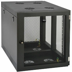 Eaton Tripp Lite Series SmartRack 12U Heavy-Duty Low-Profile Server-Depth Side-Mount Wall-Mount Small Rack Enclosure