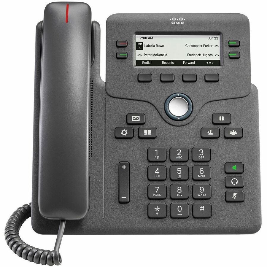 Cisco 6861 IP Phone - Refurbished - Corded - Corded/Cordless - Wi-Fi - Wall Mountable