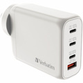 Verbatim USB Charger 100W 3C+1A GaN 95% PCR - White