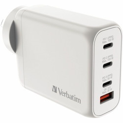 Verbatim USB Charger 100W 3C+1A GaN 95% PCR - White