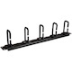 StarTech.com 1U 19" Cable Management Organizer - D Ring Hook Network/Server Rack Cord Manager - Data Center Horizontal Wire Panel