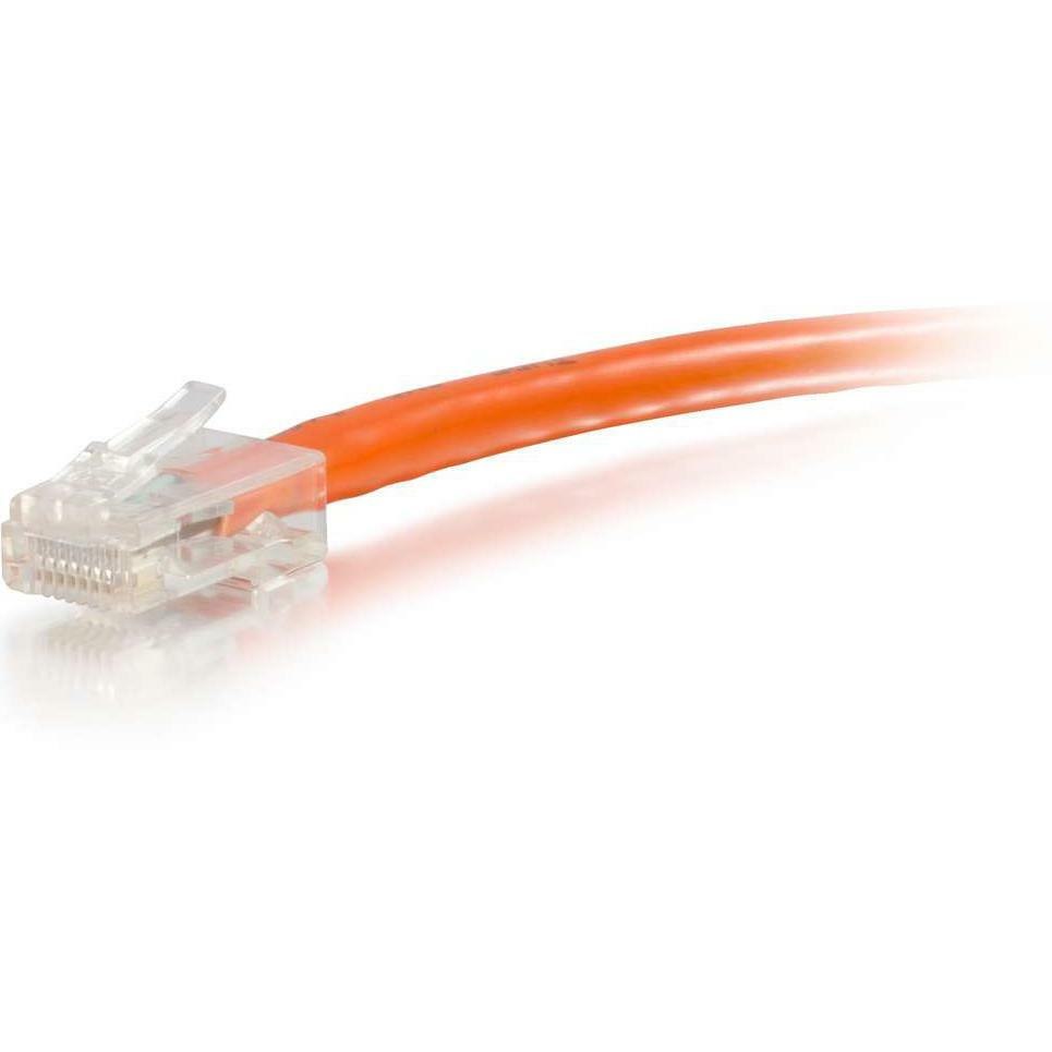 C2G 10ft Cat6 Non-Booted Unshielded (UTP) Ethernet Cable - Cat6 Network Patch Cable - PoE - Orange