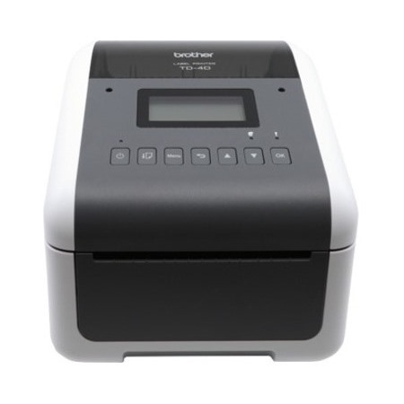 Brother TD-4550DNWB Desktop Direct Thermal Printer - Monochrome - Label Print - USB - Serial - Bluetooth - Wireless LAN