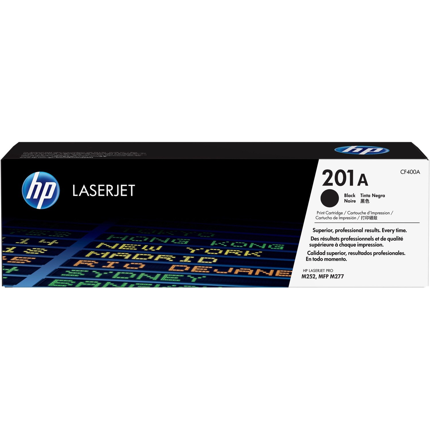 HP 201A BLACK TONER - APPROX 2.3K PAGES - M252, M277 COMPATIBLE