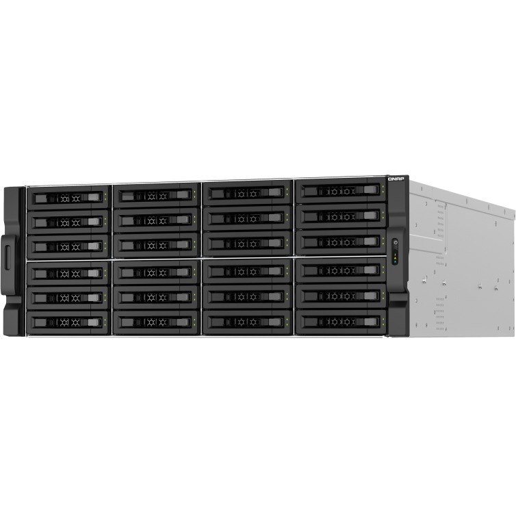 QNAP TS-h3087XU-RP-E2378-64G 30 x Total Bays SAN/NAS Storage System - 5 GB Flash Memory Capacity - Intel Xeon E-2378 Octa-core (8 Core) 2.60 GHz - 64 GB RAM - DDR4 SDRAM - 4U Rack-mountable