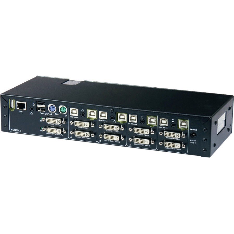 Kramer K244E HighSecLabs Secure 4-Port, Dual Display DVI-I KVM Switch