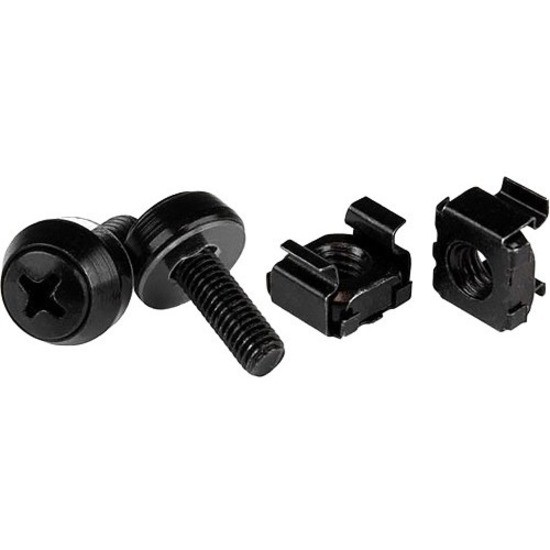 STARTECH.COM 50 PACK OF M5 MOUNTING SCREWS & CAGE NUTS, BLACK
