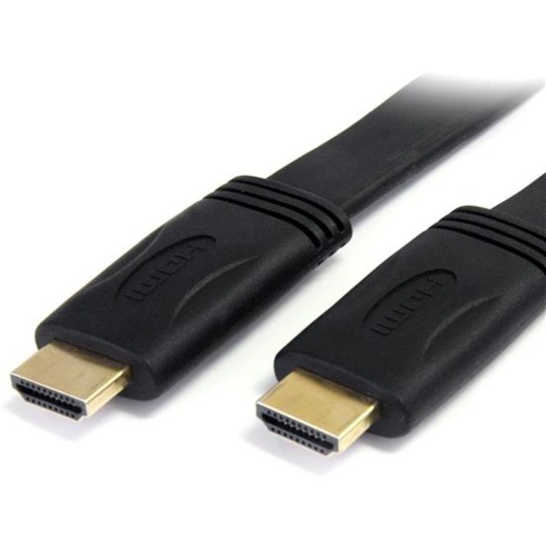 StarTech.com 6 ft Flat High Speed HDMI Cable with Ethernet - Ultra HD 4k x 2k HDMI Cable - HDMI to HDMI M/M