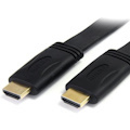 StarTech.com 6 ft Flat High Speed HDMI Cable with Ethernet - Ultra HD 4k x 2k HDMI Cable - HDMI to HDMI M/M