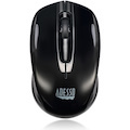 Adesso iMouse S50 Travel Mouse - Radio Frequency - USB - Optical - 3 Button(s) - Black