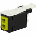 Ortronics Infinium HDFM/HDJ Fiber Module, LC Duplex Yellow, Black Housing