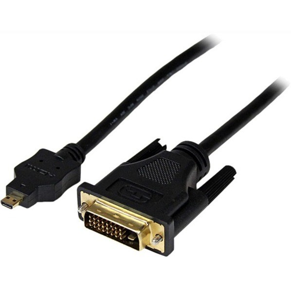 StarTech.com 3ft (1m) Micro HDMI to DVI Cable, Micro HDMI to DVI Adapter Cable, Micro HDMI Type-D to DVI-D Monitor/Display Converter Cord
