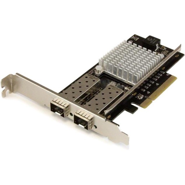 StarTech.com 10G Network Card - 2x 10G Open SFP+ Multimode LC Fiber Connector - Intel 82599 Chip - Gigabit Ethernet Card