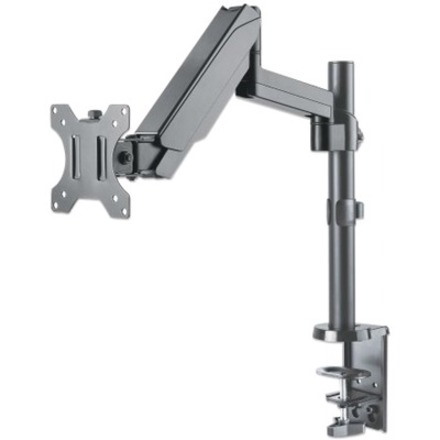 Manhattan Tv/Monitor Desk Mount Gas Full- Motion 27In Clamp/Grom 100X100MM