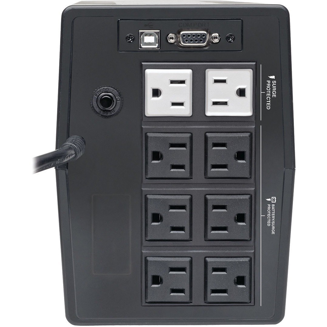 Tripp Lite by Eaton 750VA 600W Line-Interactive UPS - 8 NEMA 5-15R Outlets, AVR, 120V, 50/60 Hz, USB, RS-232, LCD, Tower