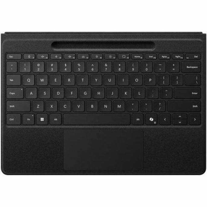 Microsoft Flex Keyboard/Cover Case Microsoft Surface Pro 11, Surface Pro 10, Surface Pro 9, Surface Pro 8 Tablet - English (UK) Keyboard - Black