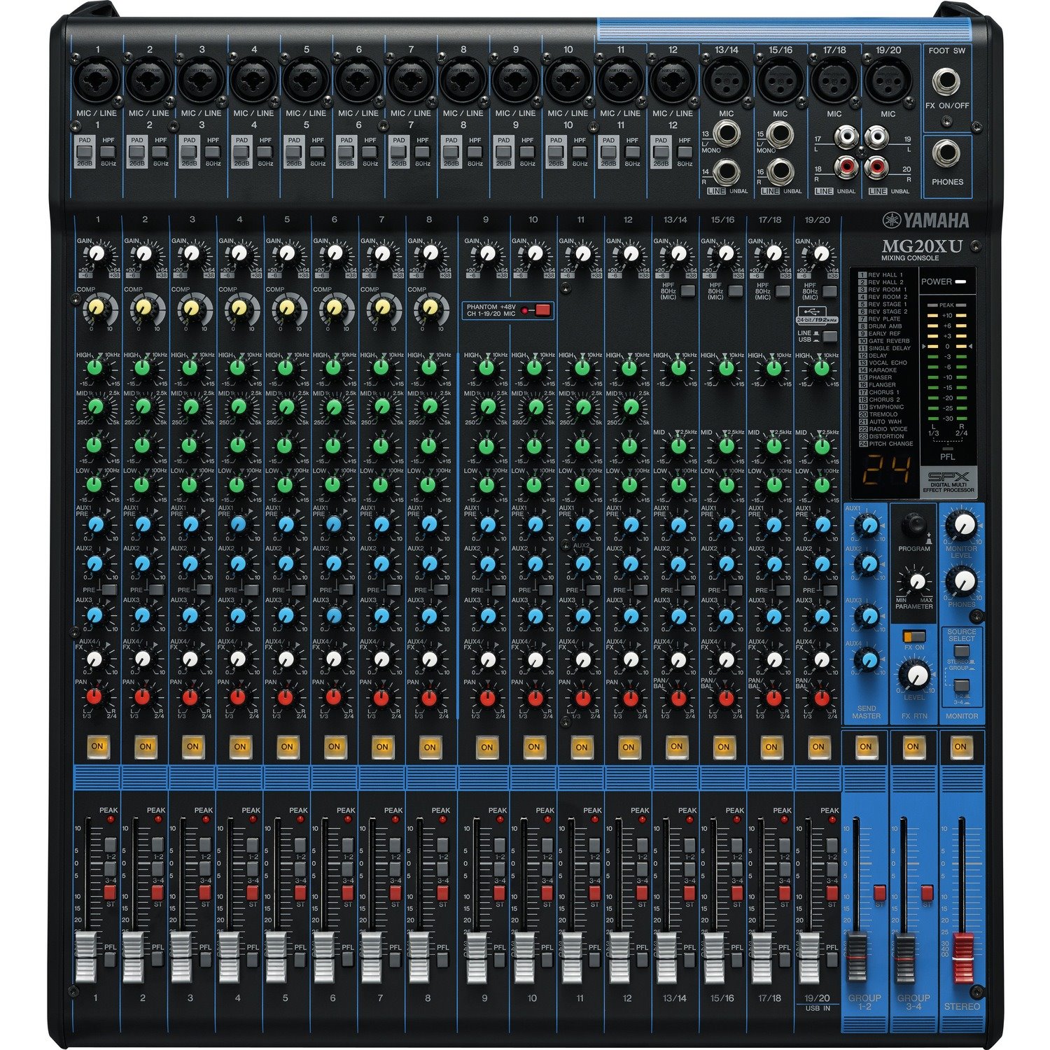 Yamaha MG20XU 20 Channel(s) Analog Audio Mixer