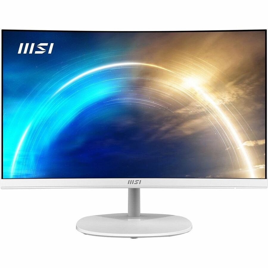 MSI Pro Pro MP241CAW 24" Class Full HD Curved Screen LED Monitor - 16:9 - Matt White