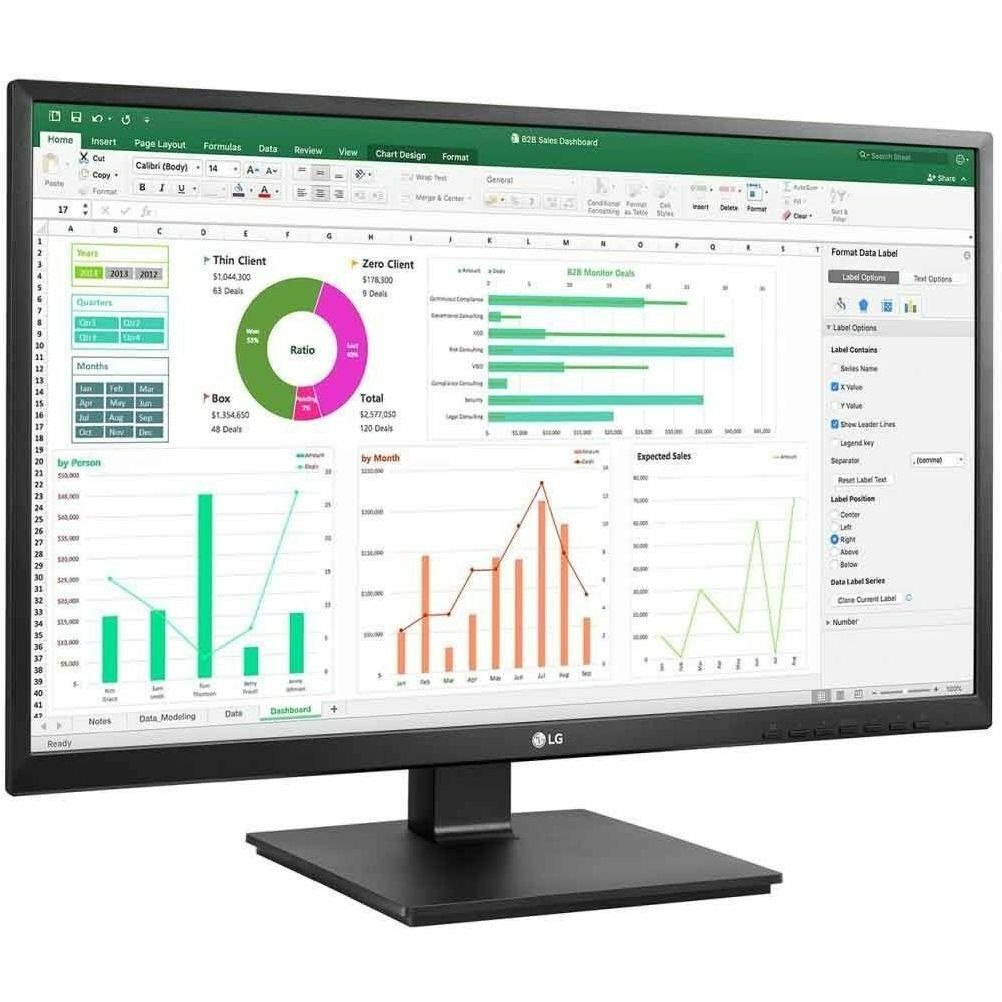 LG 24BK55YP-B 24" Class Full HD LED Monitor - 16:9 - Black
