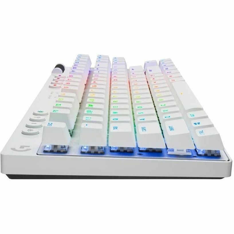 Logitech G PRO Gaming-toetsenbord - Draadloos Verbinding - USB 2.0 Interface - RGB LED - Frans - AZERTY indeling - Wit