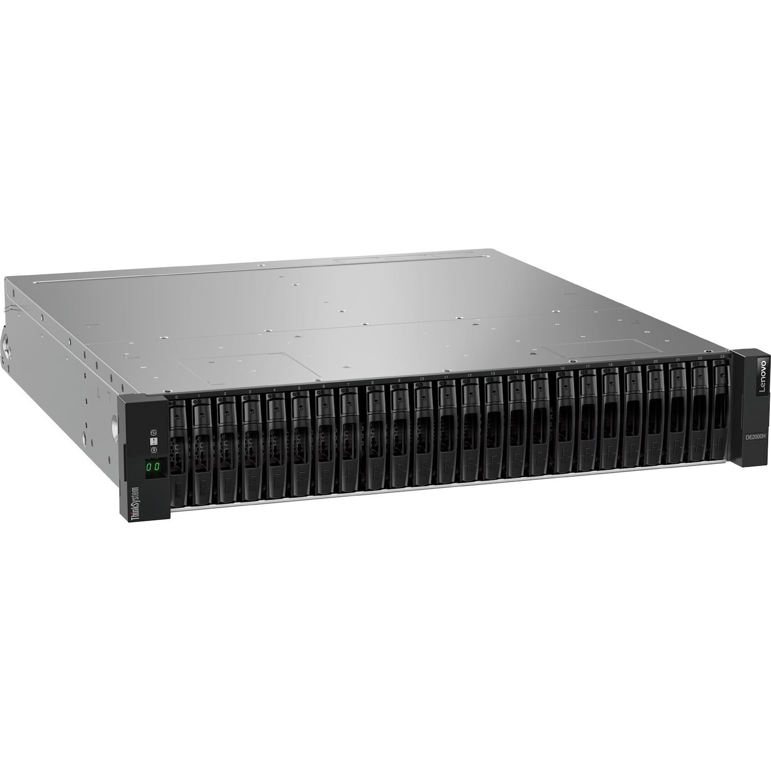 Lenovo ThinkSystem DE2000H 12 x Total Bays DAS/SAN opslagsysteem - 2U Monteerbaar in rek