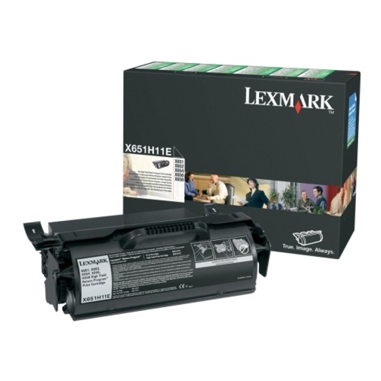 Lexmark X651H11E Original Laser Toner Cartridge - Black Pack