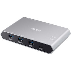 ATEN US3342 USB Hub - USB 3.1 (Gen 2) Type C - External - Aluminium