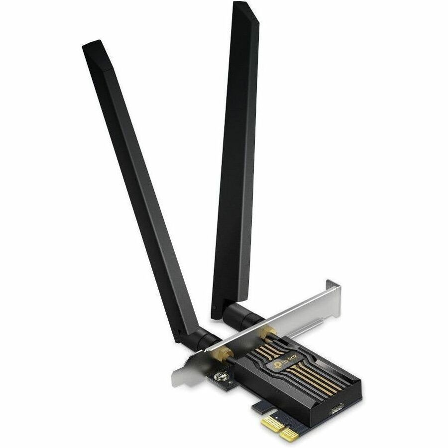 TP-Link Archer Tbe552e Be9300 Wi-Fi 7 Bluetooth 5.4 PCIe Adapter, 5760 MBPS At 6 GHz + 2880 MBPS At 5 GHz + 688 MBPS At 2.4 GHz, 2× High Gain Tri-Band