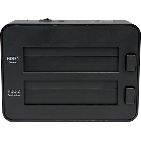 StarTech.com Dual Bay Hard Drive Duplicator and Eraser, External HDD/SSD Cloner / Copier / Wiper Tool, USB 3.0 to SATA Docking Station