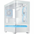 Asus ASUS Prime AP202 ARGB Computer Case - Micro ATX, Mini ITX Motherboard Supported - Tempered Glass - White
