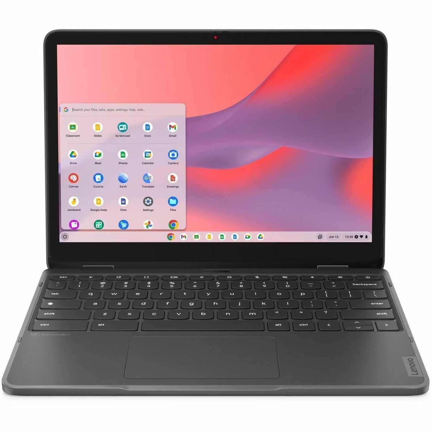 Lenovo 500e Yoga Chromebook Gen 4 82W40039US 12.2" Touchscreen Convertible 2 in 1 Chromebook - WUXGA - 60 Hz - Intel N-Series N100 - 4 GB - 32 GB Flash Memory - English Keyboard - Graphite Gray