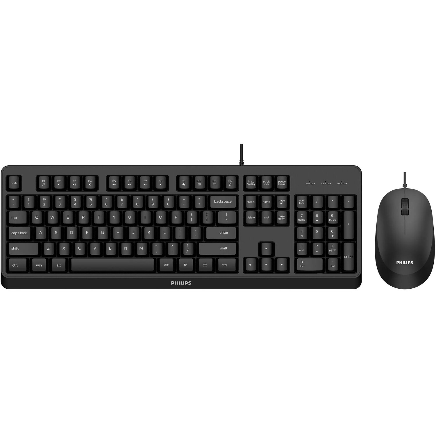 Philips Toetsenbord en muis - QWERTY - Engels