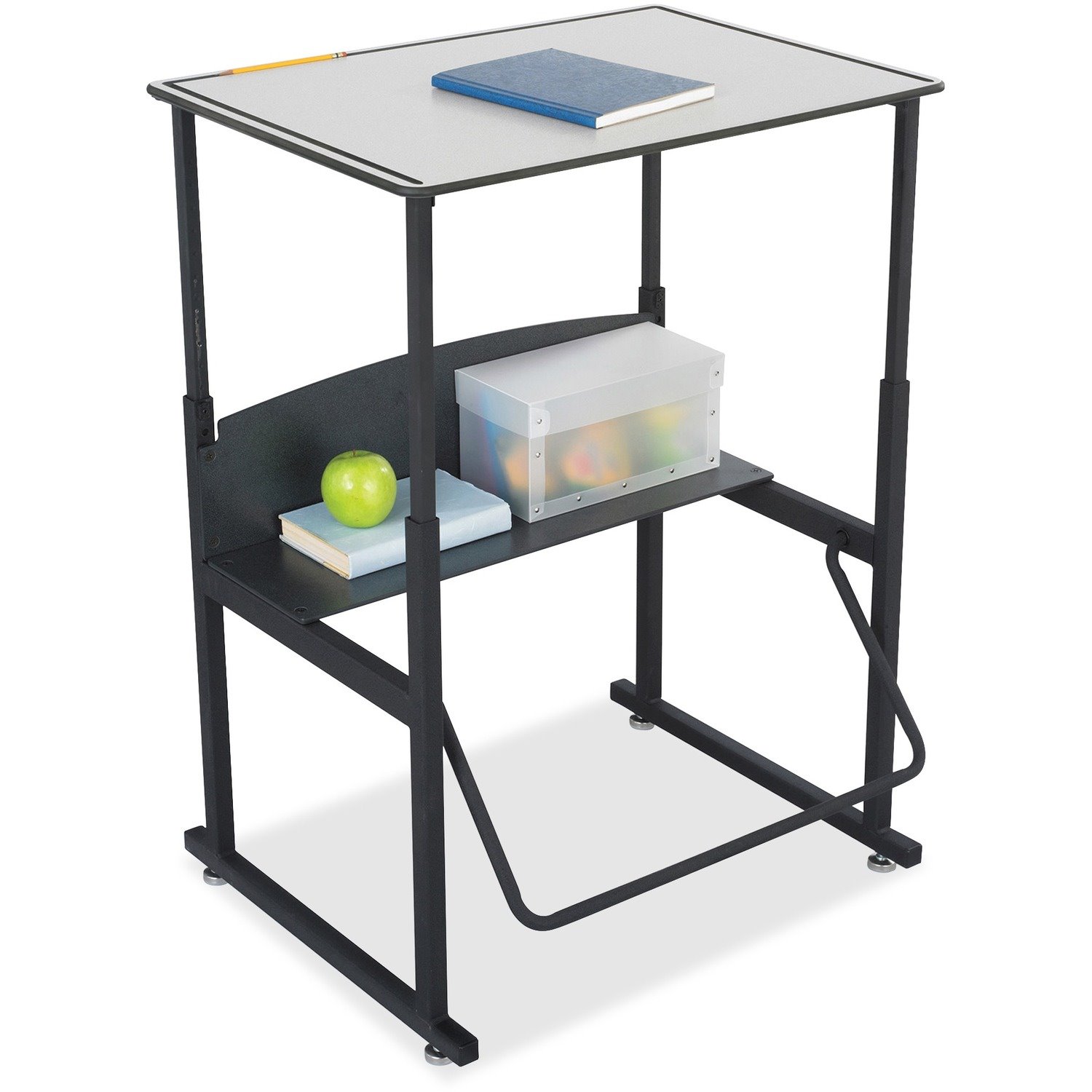 Safco AlphaBetter Desk, 28 x 20 Premium Top, with Book Box