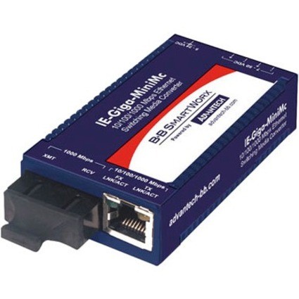B+B SmartWorx 10/100/1000Mbps Miniature Media Converter