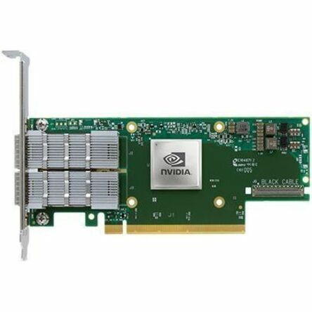 NVIDIA ConnectX-6 100Gigabit Ethernet Card for Server - QSFP56 - Plug-in Card - Multicolor