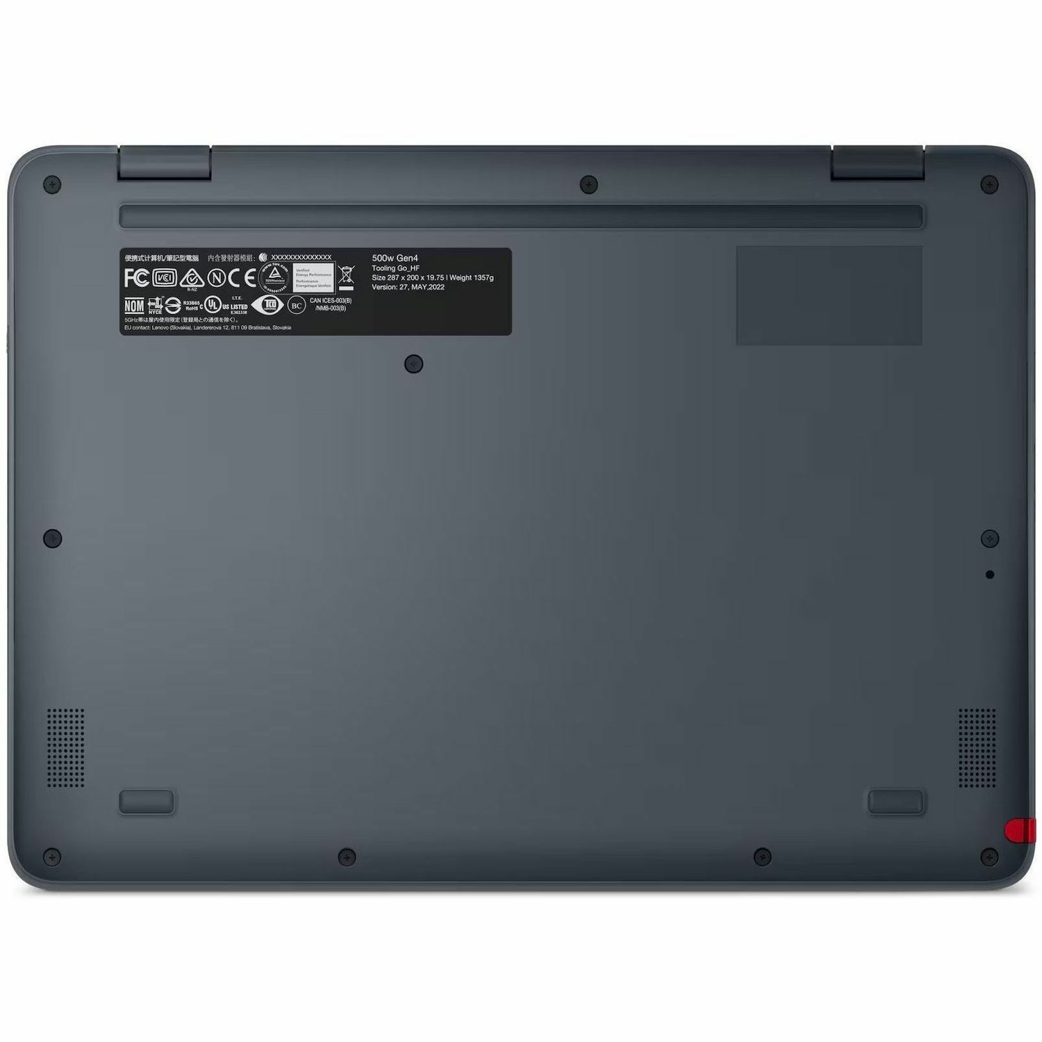 Lenovo 500w Yoga Gen 4 82VR000GAU 12.2" Touchscreen Convertible 2 in 1 Notebook - WUXGA - 60 Hz - Intel N-Series N100 - 8 GB - 128 GB SSD - English Keyboard - Slate Grey