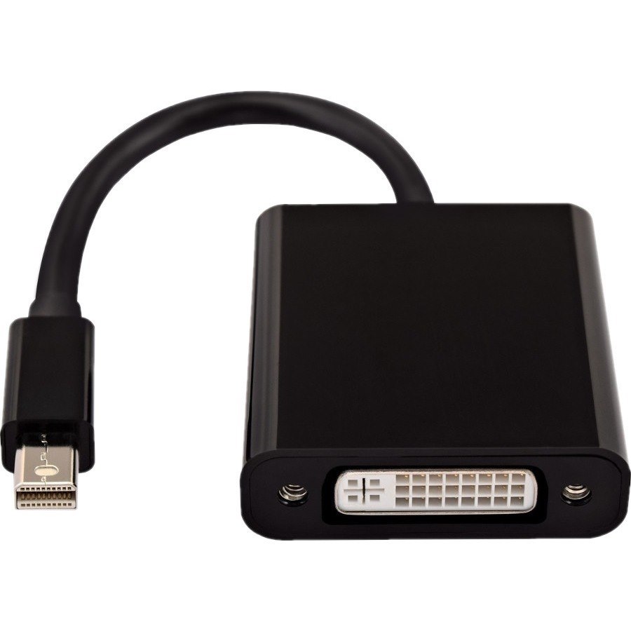 V7 Black Video Adapter Mini DisplayPort Male to DVI-D Male