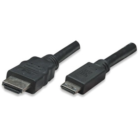 Manhattan - Hdmi Cable - Hdmi (M) To Hdmi (M) - 1.8 M - Shielded - Black
