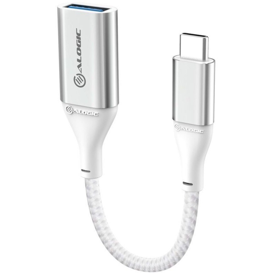 Alogic Super Ultra USB 3.1 USB-C to USB-A Adapter - 15cm - Silver