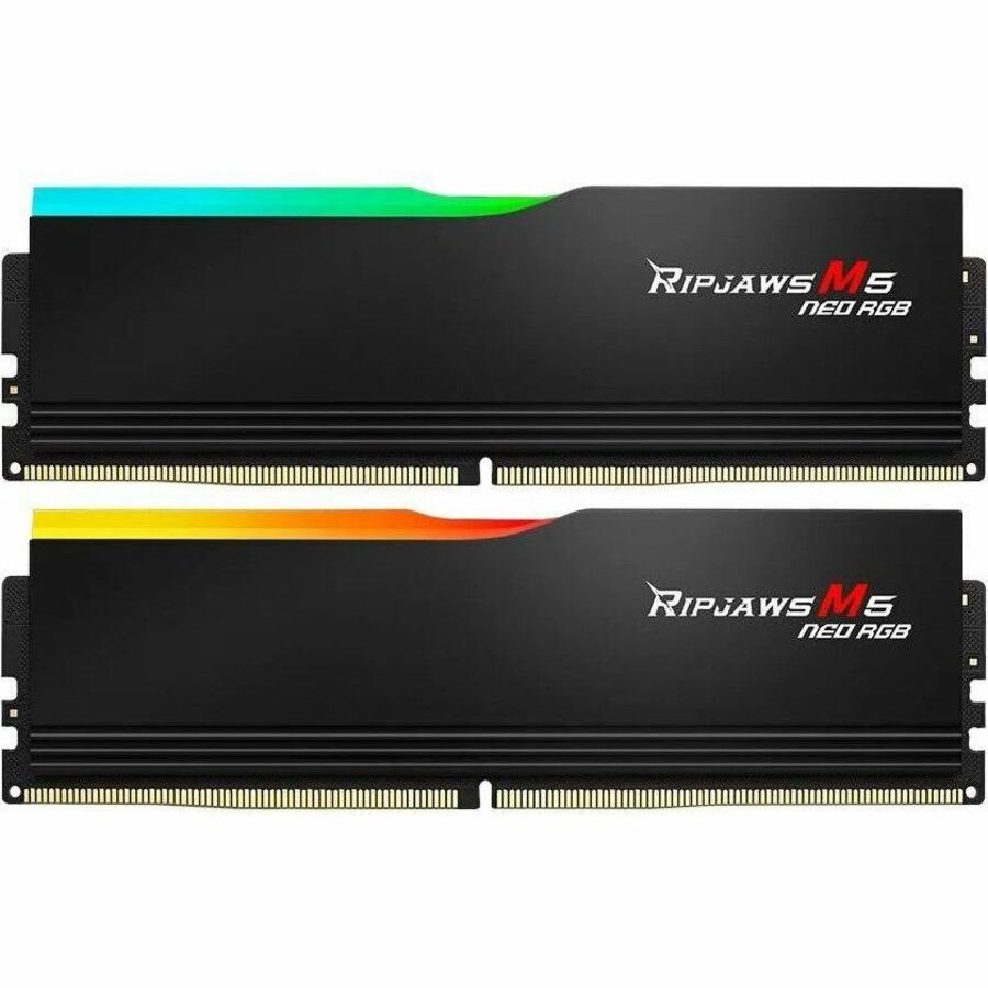 G.SKILL Ripjaws M5 Neo RGB RAM Module for Motherboard, Gaming Desktop Computer - 64 GB (2 x 32GB) - RGB - DDR5-6000/PC5-48000 DDR5 SDRAM - 6000 MHz - CL36 - 1.35 V